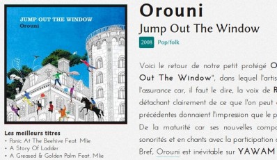 Orouni - Jump Out The Window - YAWAM