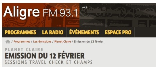 Orouni - Aligre FM - <a href="http://aligrefm.org/programmes/les-emissions/planet-claire/emission-du-12-fevrier-1505.html">Planet Claire</a> - <a href="http://aligrefm.org/IMG/mp3/planetclaire_2014-02-12.mp3">mp3</a>