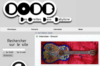Orouni - Interview - <a href="http://www.desoreillesdansbabylone.com/2008/10/interview-orouni.html">Des Oreilles Dans Babylone</a>