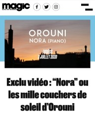Orouni - <a href="https://www.magicrpm.com/exclu-video-nora-ou-les-mille-couchers-de-soleil-dorouni/">Magic</a>