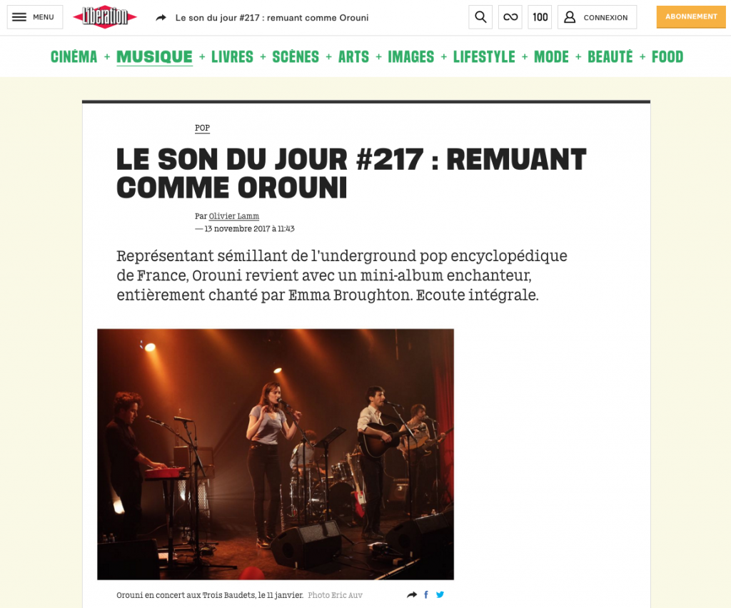 Orouni - Libération - Somewhere In Dreamland