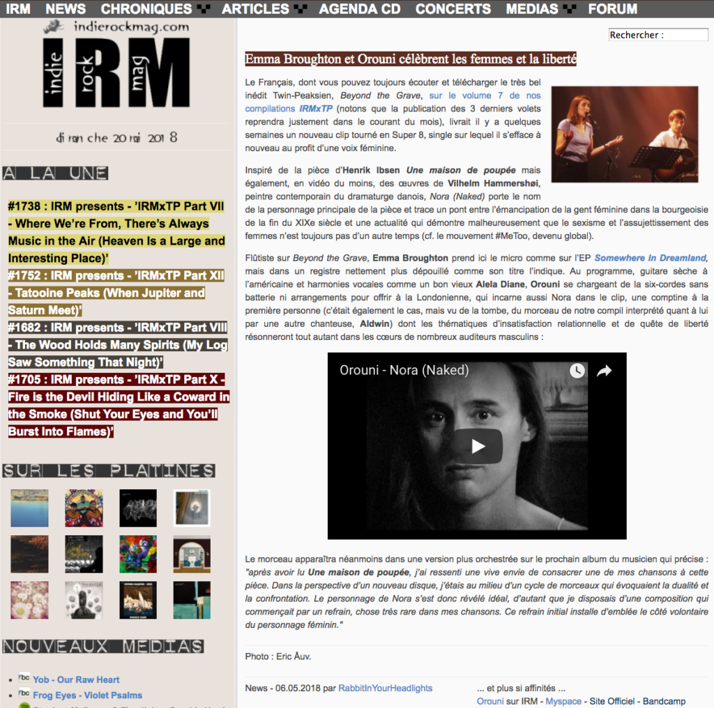 Orouni - Indie Rock Mag