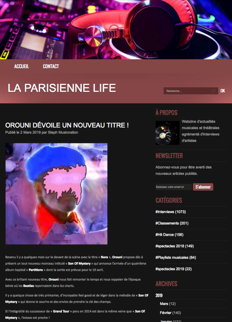 Orouni - La Parisienne Life